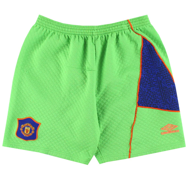 1994-96 Manchester United Umbro Goalkeeper Shorts XS
